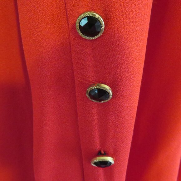 2 Piece Dawn Joy II Red & Black Dress Suit Jacket and Skirt - Picture 14 of 14